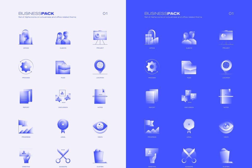 Alpha Icons Collection Graphic Free Download