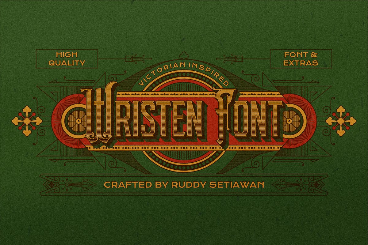 AM Wristen & Ornaments Font Free Download OpFonts