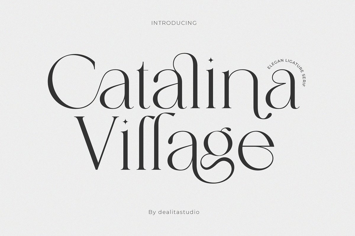 Catalina Classy Ligature font Free Download OpFonts
