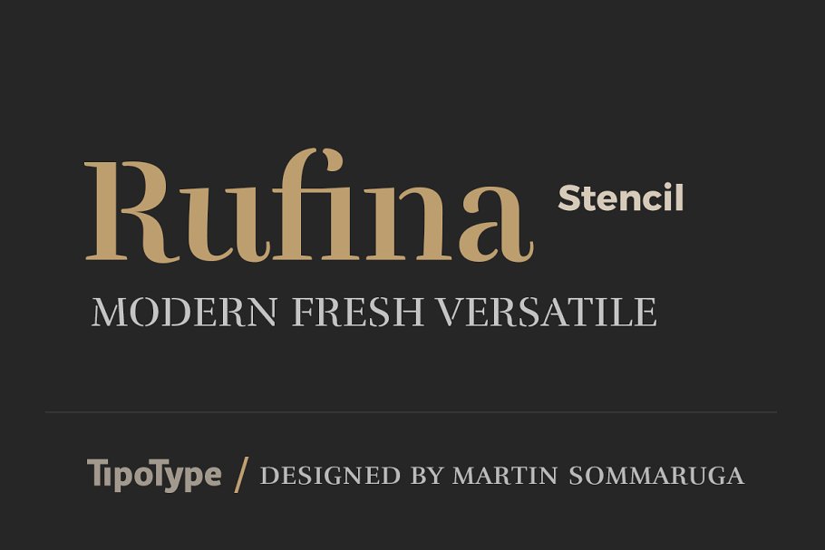 Rufina Stencil Font Free Download OpFonts